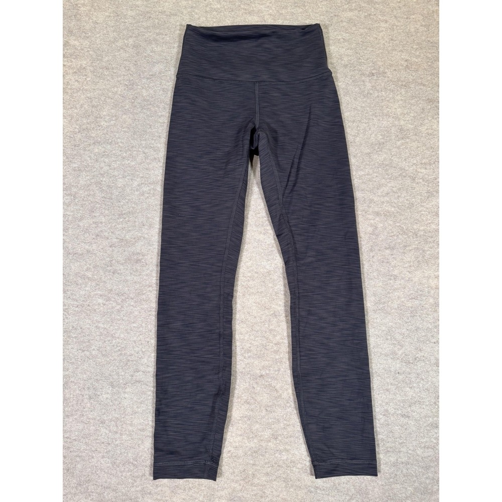 Lululemon‎ Leggings Womens 4 Gray High Rise Ankle Yoga Gym Tight LW5GC0PS